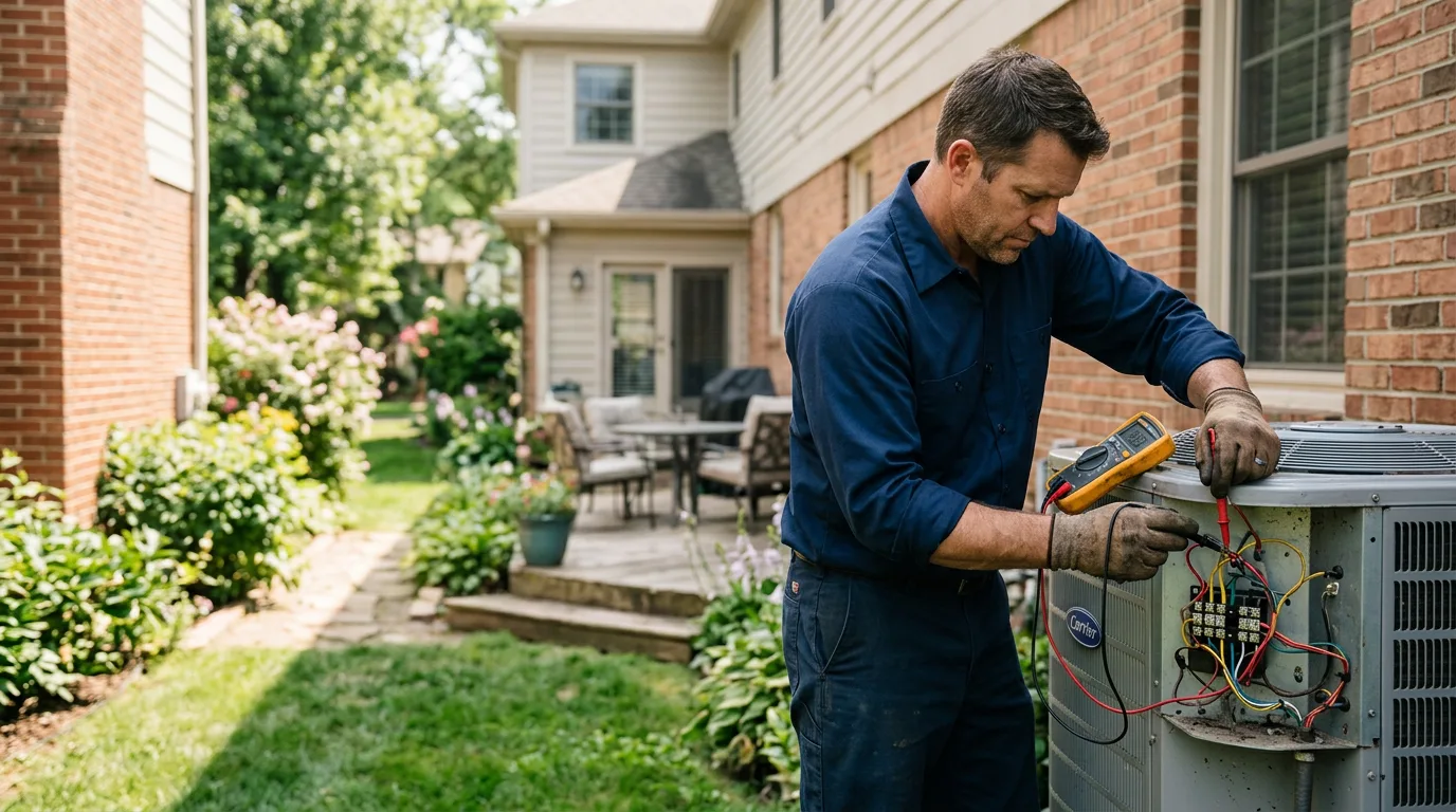 HVAC technician working near Alsip, IL